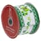 2.5" x 10yd. St. Patrick's Day Shamrock & Hat Wired Spring Craft Ribbon